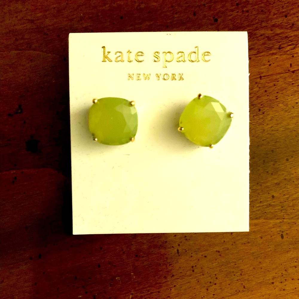 NWT Kate Spade colored jewel square studs